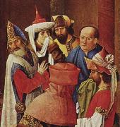 Albert van Ouwater Auferweckung des Lazarus oil on canvas